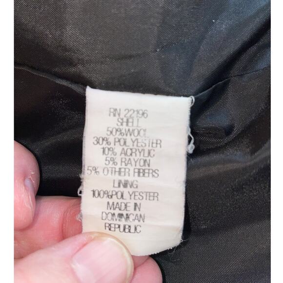 Jason Kole Wool Blend Coat in Charcoal Grey - Women's Size XL - 50% Wool & Soft - Picture 9 of 10